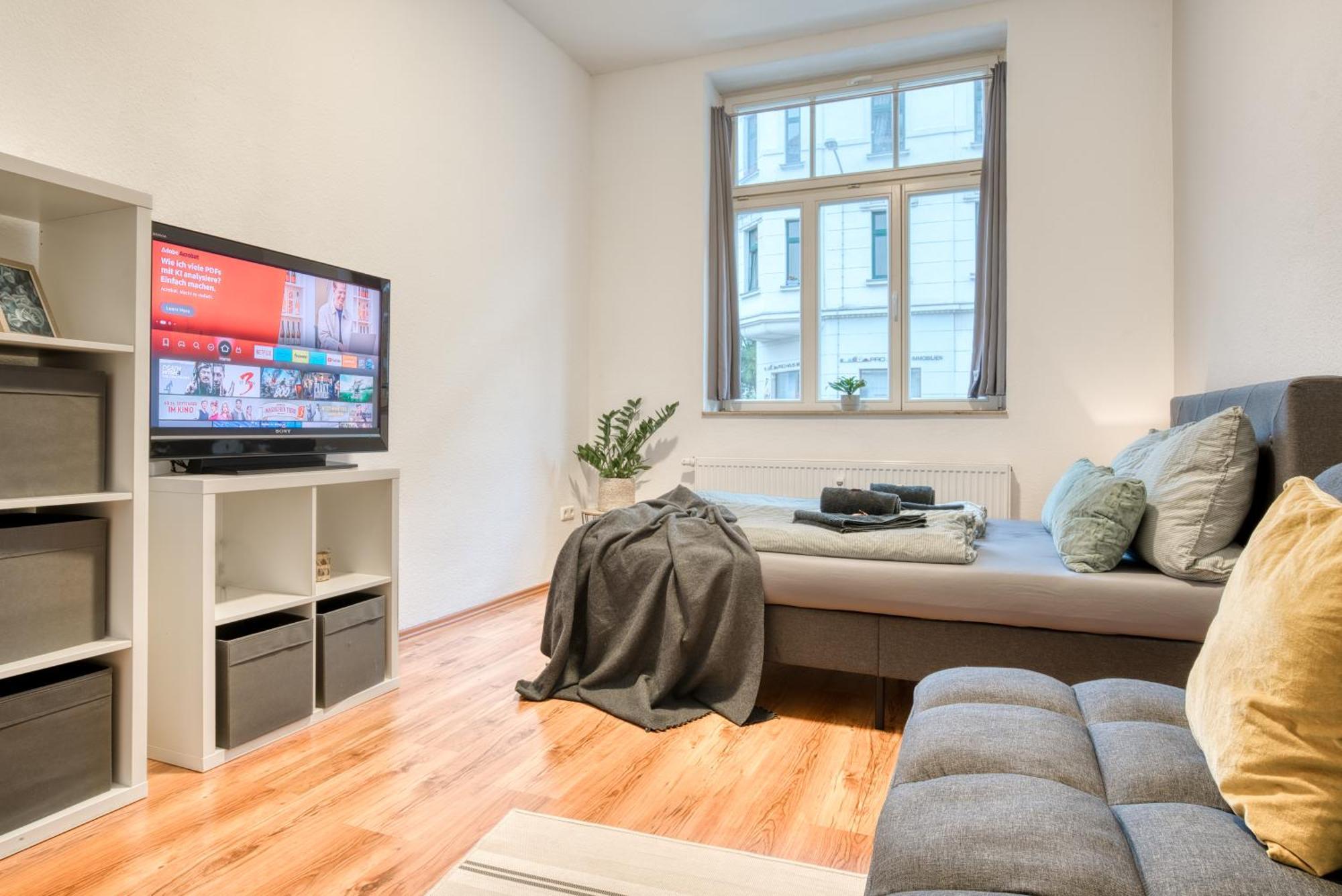 Homy I Altbaucharme Netflix Und Wlan Apartment Leipzig Exterior photo